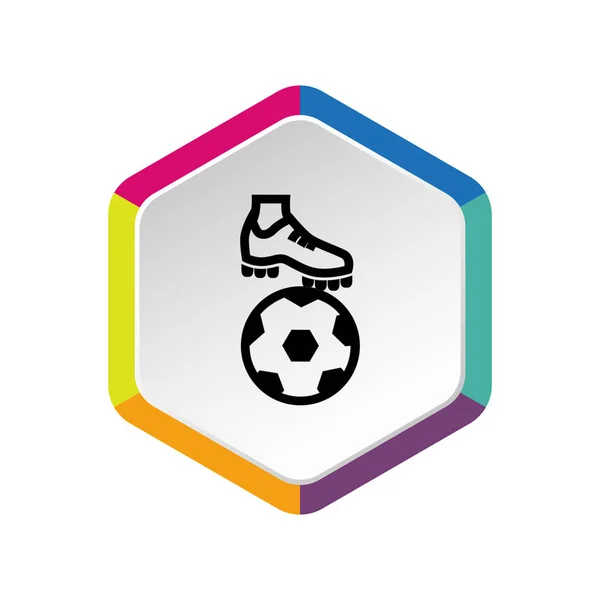Fotboll boot ikonen — Stock vektor