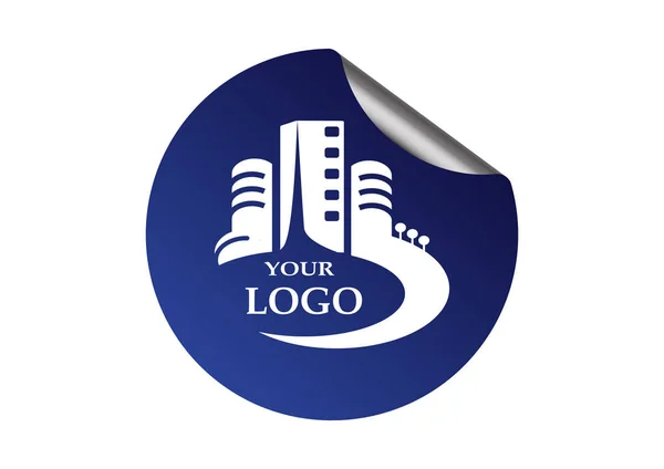 Logotipo de edifícios da cidade para sua empresa —  Vetores de Stock