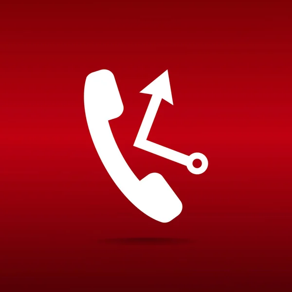 Τηλέφωνο σωλήνα με κλήση επιστροφής — Διανυσματικό Αρχείο