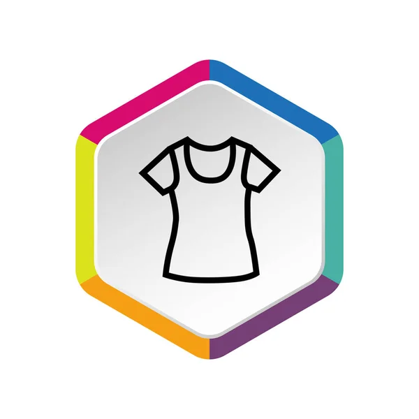 Simple T-shirt icon — Stock Vector