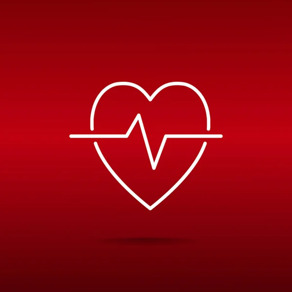 Corazón icono web — Vector de stock