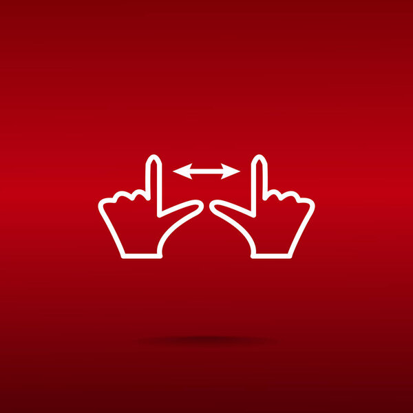 Touch screen web icon