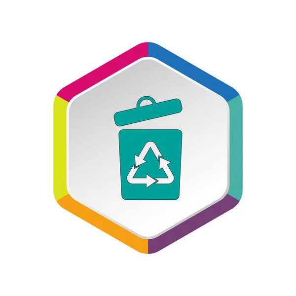 Trash can web icon — Stock Vector