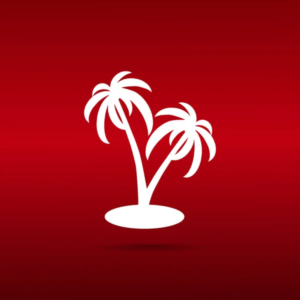 Paradise island-ikonen — Stock vektor