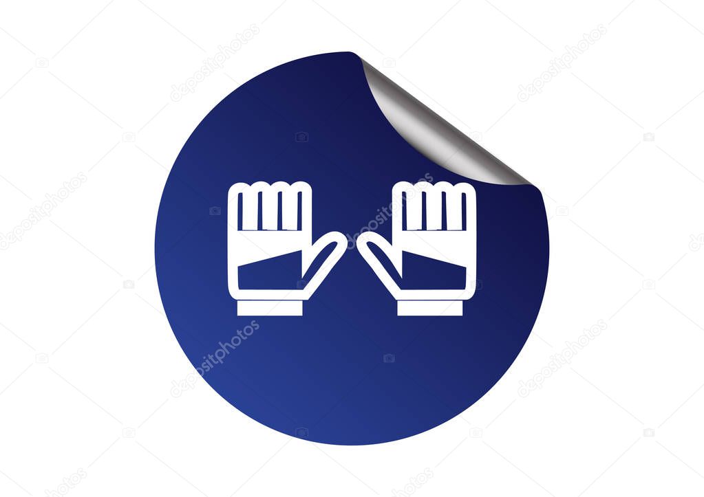 gloves  web icon