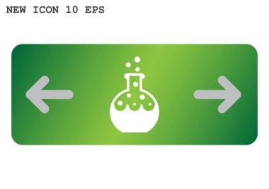 Kimyasal şişesi basit web simgesi
