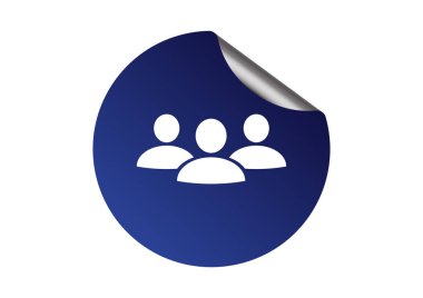insanlar web simgesi grubudur. Vektör tasarımı