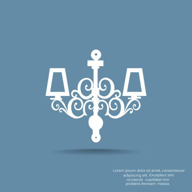 Lamba düz simgesi web tasarımı için