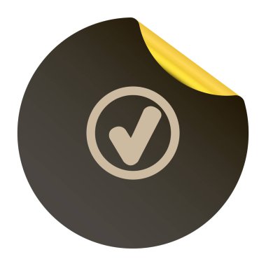 onay işareti işareti illüstrasyon vektör 