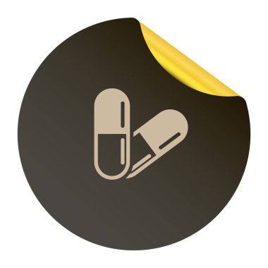 Web tasarımı için ilaç düz simgesi