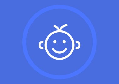  küçük bebek sembolü, vektör çizim