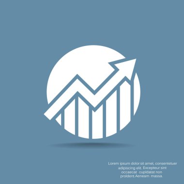 İş grafik grafik simgesi. vektör tasarımı