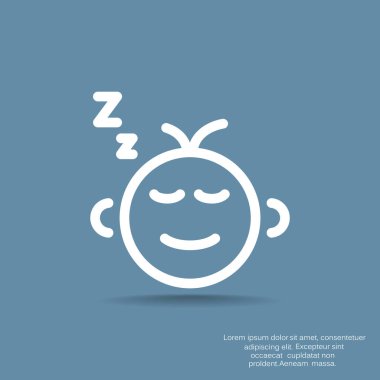  küçük bebek sembolü, vektör çizim