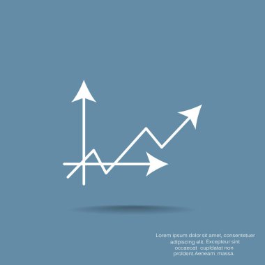 İş grafik grafik simgesi. vektör tasarımı