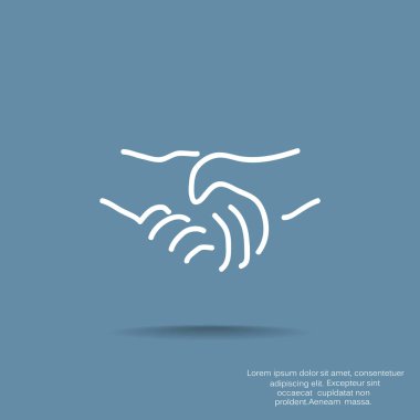 el sıkışma web simgesi. vektör tasarımı