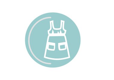 giysi simgesi vektör illüstrasyonu 