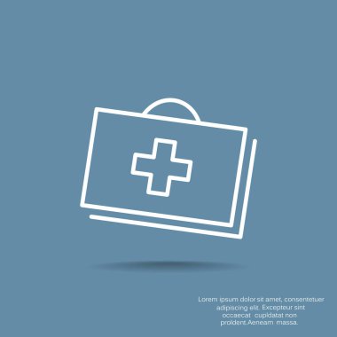 tıbbi kutusu vektör çizim 