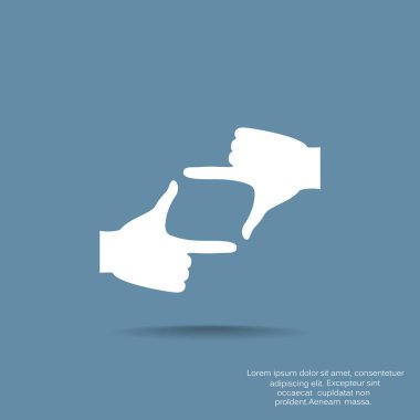 el işareti vektör çizim noktası 