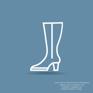 ayakkabı ikonu vektör illüstrasyonu 