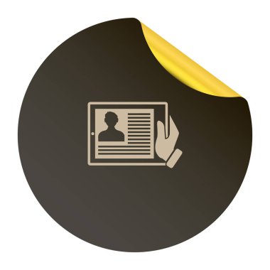 Gazete işareti illüstrasyon vektör 