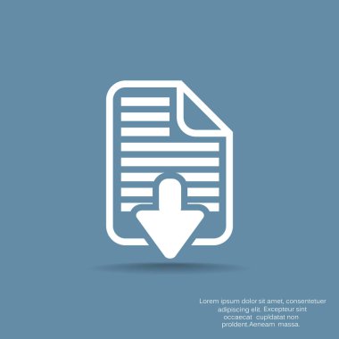 Download dosya web simge