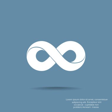 Sonsuzluk işareti illüstrasyon vektör 