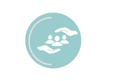 insanlar ve el web simgesi grubudur. vektör tasarımı