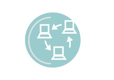 İnternet simgesi vektör illüstrasyonu 