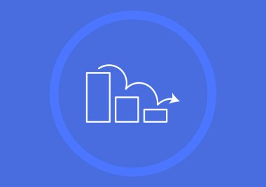 İş diyagramı basit simge vektör