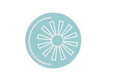  Güneş ışınları illüstrasyon vektör 