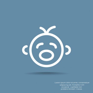  küçük bebek sembolü, vektör çizim