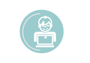 Eğitim simgesi vektör illüstrasyonu 