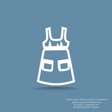 elbise web simgesi. vektör tasarımı