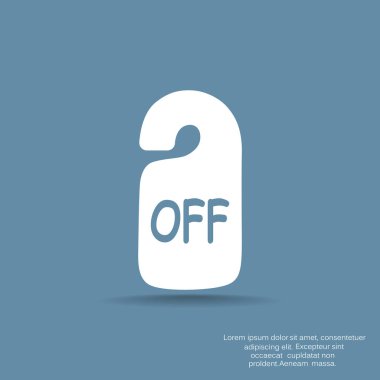  kapalı işareti vektör çizim 