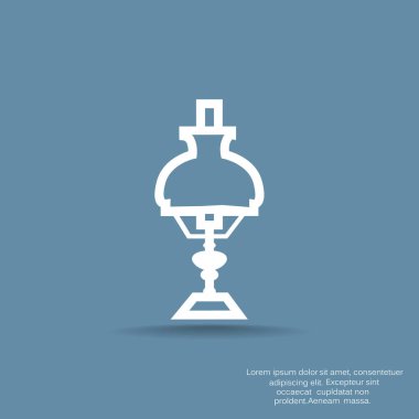 Lamba düz simgesi web tasarımı için