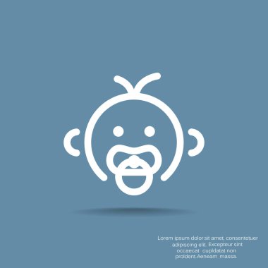  küçük bebek sembolü, vektör çizim