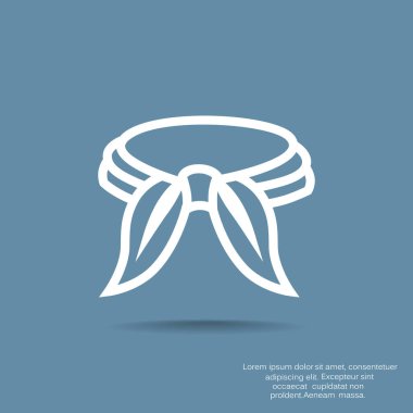 Kravat web simgesi. vektör tasarımı 