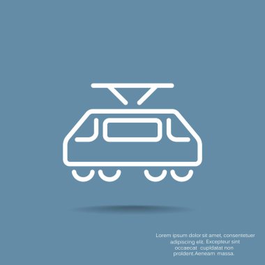 Demiryolu grafik simgesini. vektör tasarımı