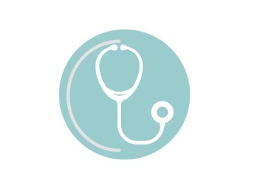 stetoskop işareti illüstrasyon vektör 