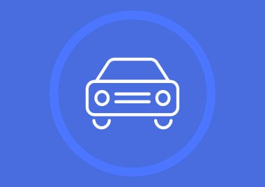 Araba web simgesi. vektör tasarımı