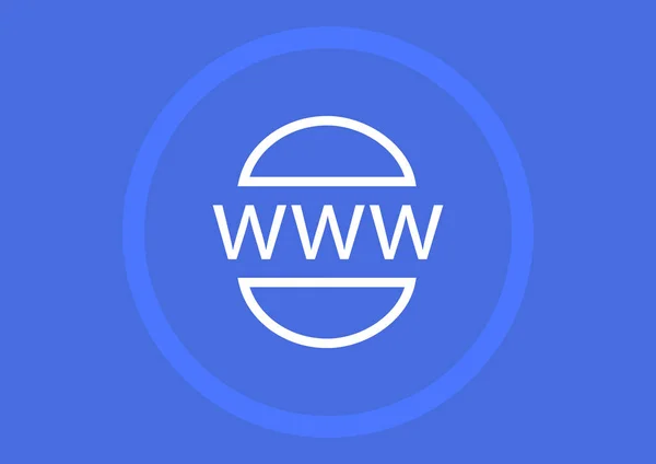 Www Ícone Web Design Vetorial — Vetor de Stock