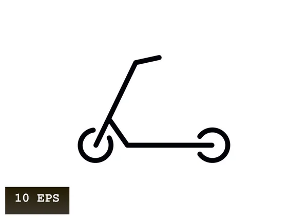 Scooter Sign Vector Illustration — Stock Vector