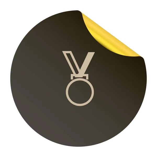 Medal web icon. — Stock Vector