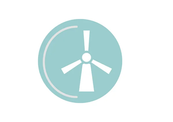 Web デザインのための風車フラット アイコン — ストックベクタ