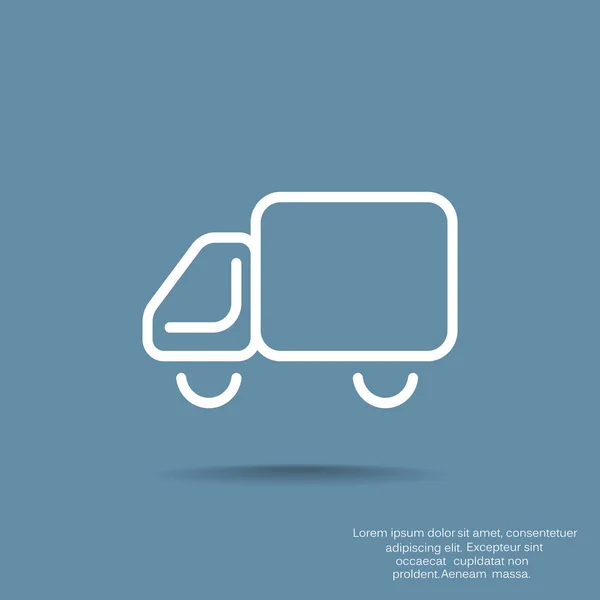 Camión simple icono web — Archivo Imágenes Vectoriales