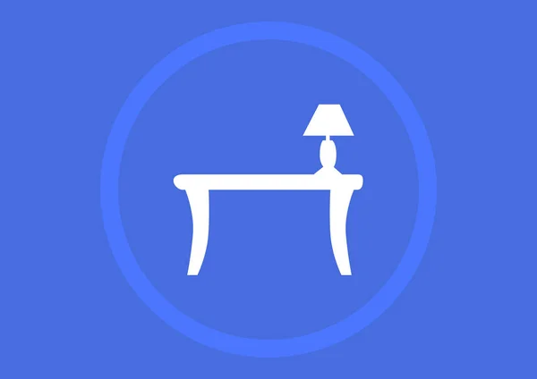 Icono web de mesa . — Vector de stock