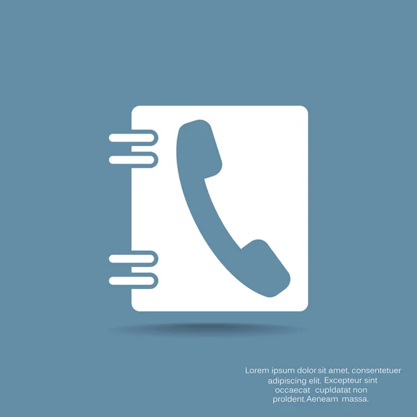 Telefonzeichen Vektor Illustration — Stockvektor