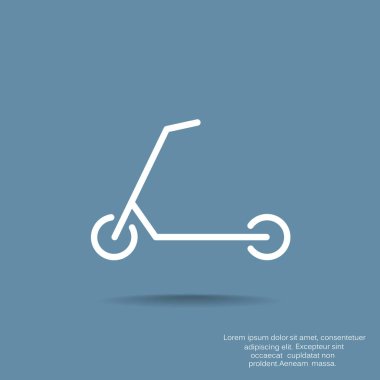 Scooter işareti illüstrasyon vektör 