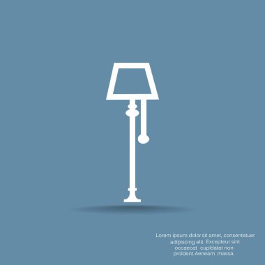 Lamba düz simgesi web tasarımı için