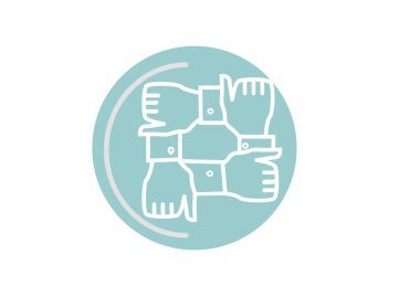 İş düz simgesi, vektör illüstrasyonu